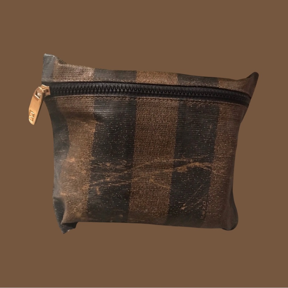 Fendi Pequin Stripe VTG Cosmetic Pouch 02